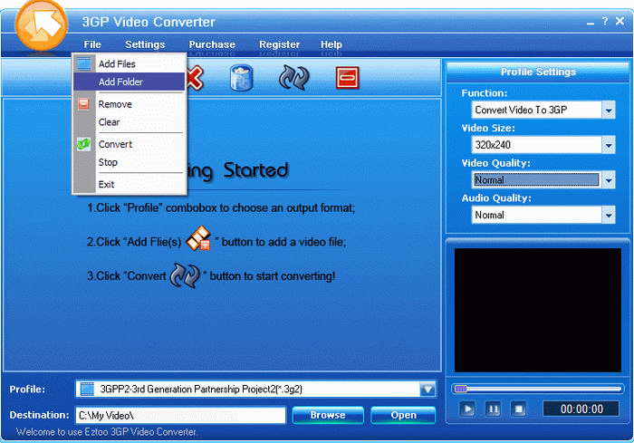 Eztoo 3GP Video Converter