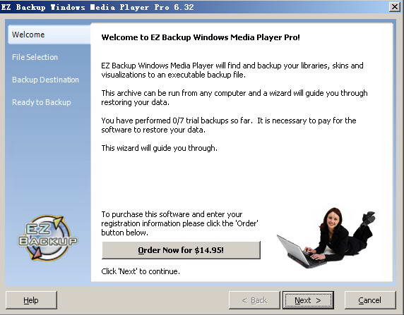 EZ Backup Windows Media Player Pro