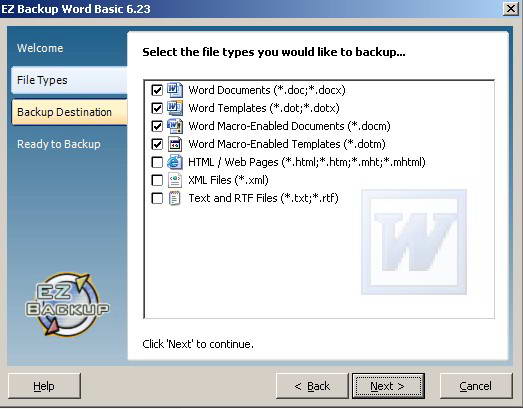 EZ Backup Word