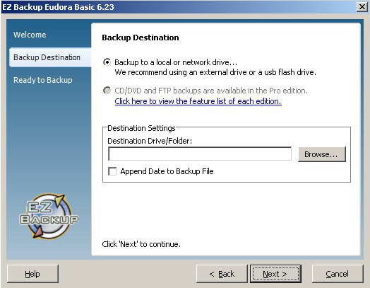 EZ Backup Eudora Basic