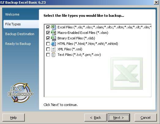 EZ Backup Excel Basic