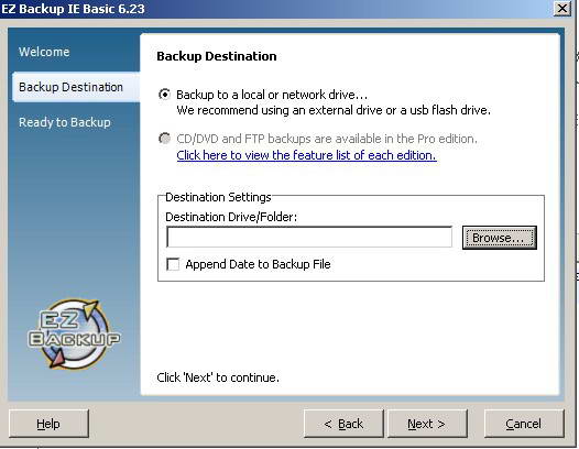 EZ Backup IE Basic