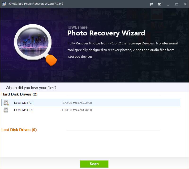 IUWEshare Photo Recovery Wizard