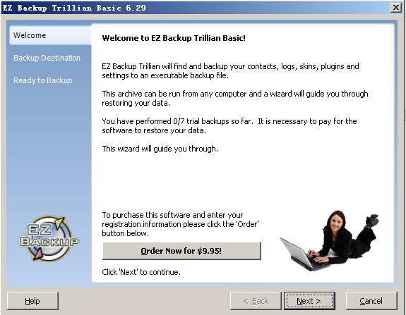 EZ Backup Trillian Basic