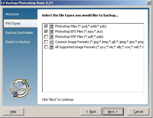 EZ Backup Photoshop Basic