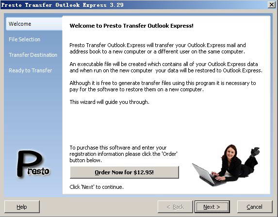 Presto Transfer Outlook Express