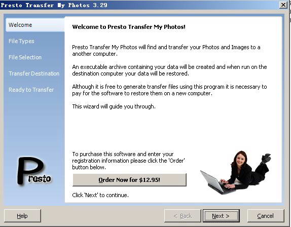 Presto Transfer My Photos