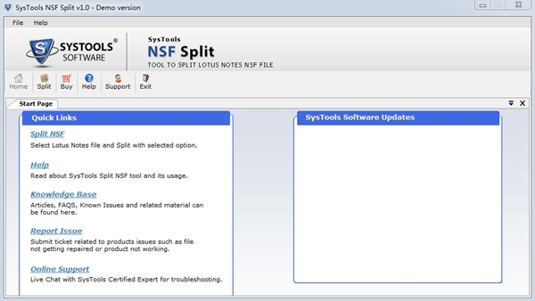 SysTools NSF Split