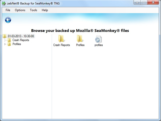 Backup for SeaMonkey