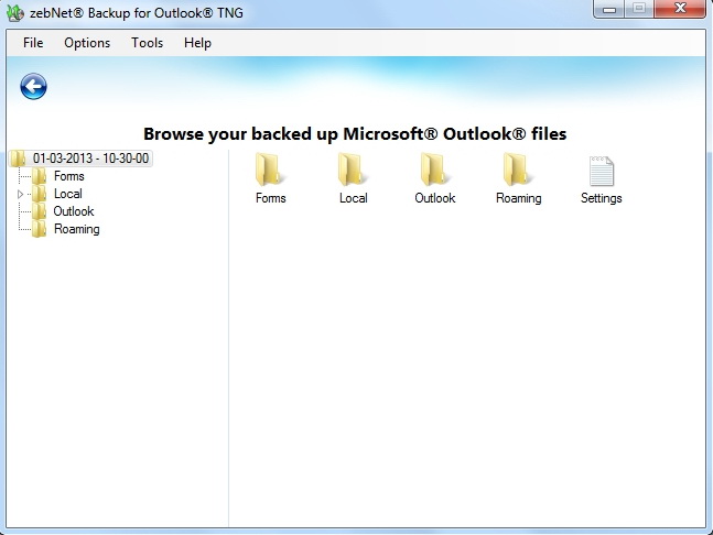 Backup for Outlook