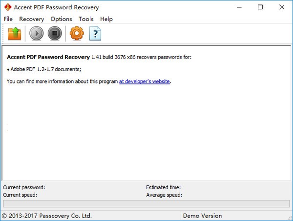 Accent PDF Password Recovery