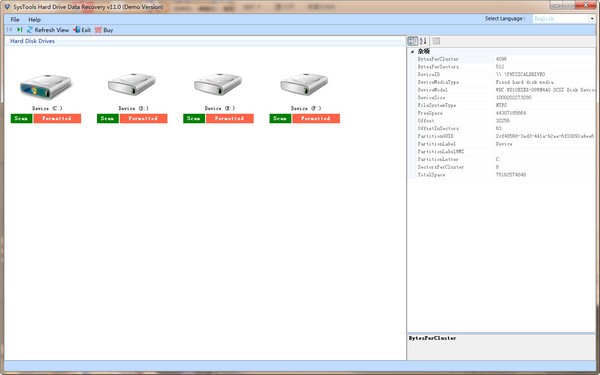 SysTools Hard Drive Data Recovery