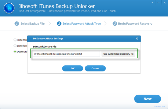 Jihosoft iTunes Backup Unlocker