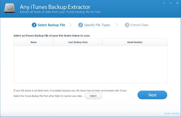 Any iTunes Backup Extractor