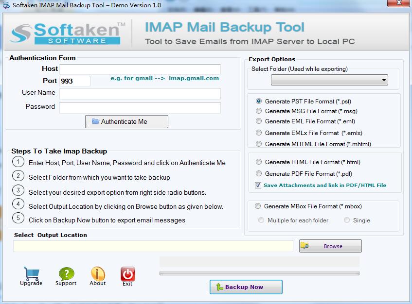 Softaken IMAP Mail Backup Tool