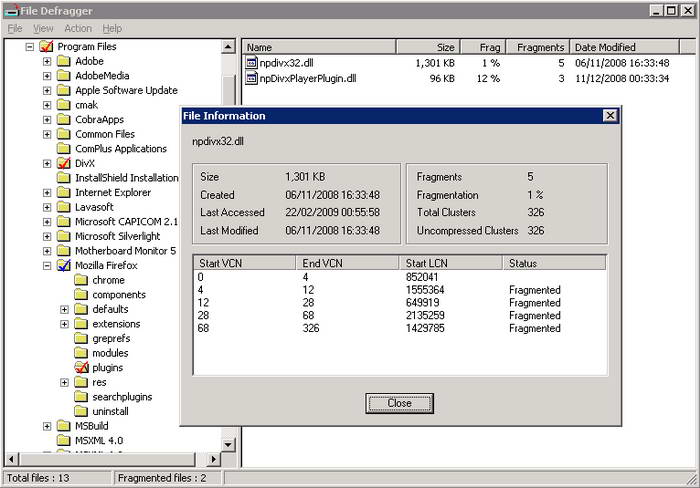 Cobra File Defrag