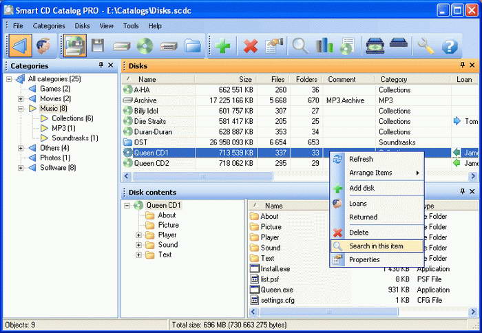 Smart CD Catalog Professional