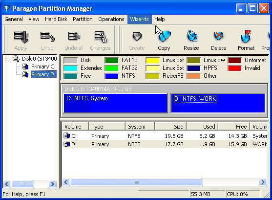 Paragon Partition Manager Express