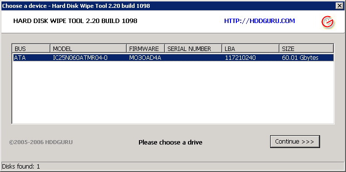 HDD Wipe Tool