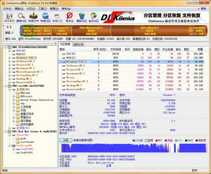 DiskGenius磁盘管理与数据恢复软件 DOS版软盘映像