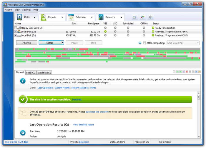 Auslogics Disk Defrag Pro