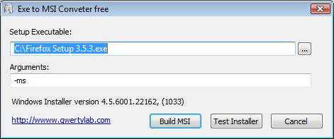 Exe to Msi Converter free