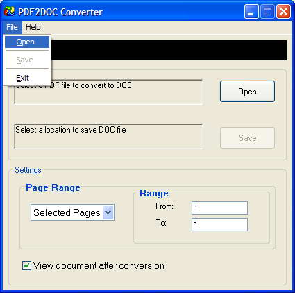 PDF2DOC Converter