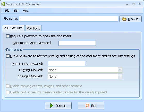 PDFArea Word to PDF Converter