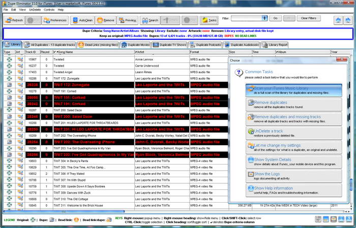 Dupe Eliminator for iTunes