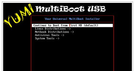 多系统U盘启动盘制作工具(YUMI)