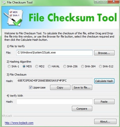 File Checksum Tool