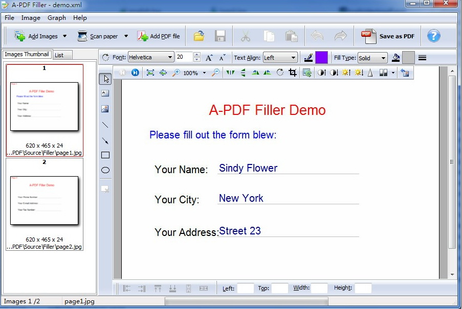 A-PDF Filler