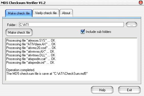 MD5 Checksum Verifier