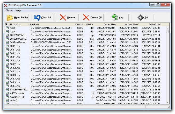 FMS Empty File Remover