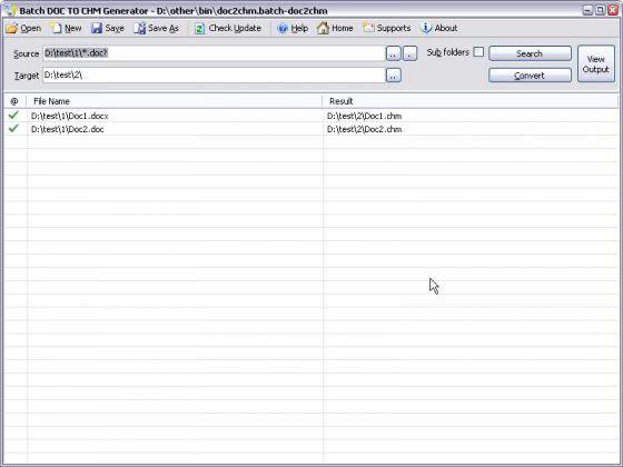 Batch DOC TO CHM Generator