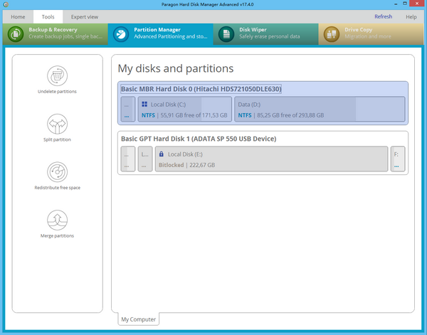 Paragon Hard Disk Manager Advanced