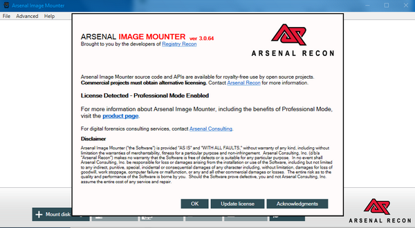 Arsenal Image Mounter