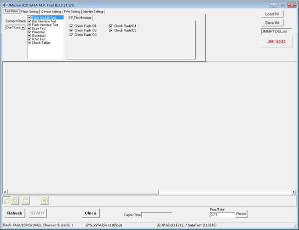 JMicron 61X SATA MP Tool