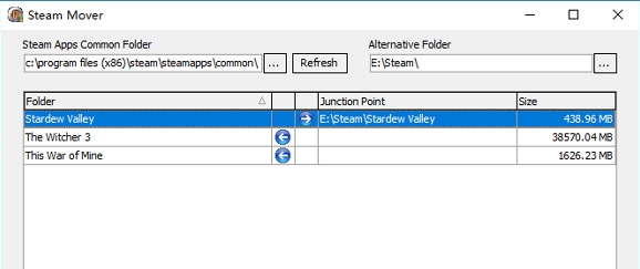 Steam Mover(Steam安装游戏迁移工具)