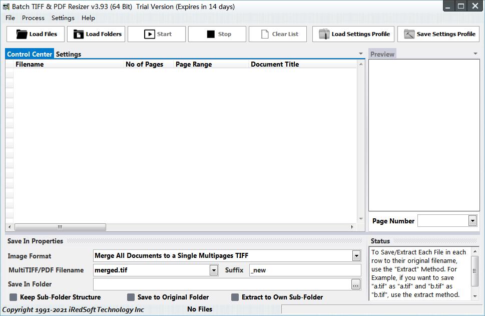 Batch TIFF PDF Resizer