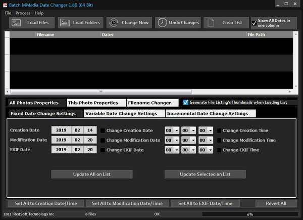 Batch MMedia Date Changer