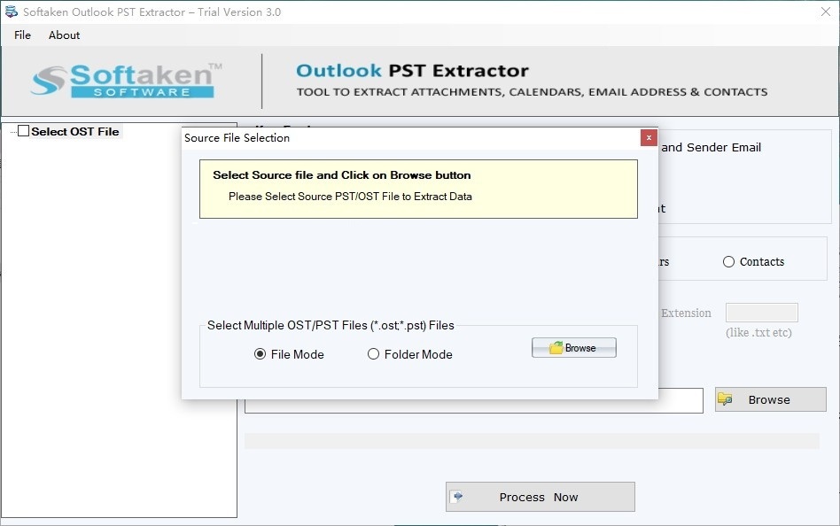 Softaken Outlook PST Extractor