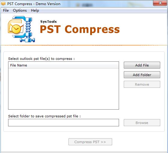 SysTools PST Compress