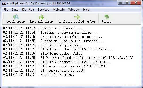 mini SIP Server LTS(500 clients)