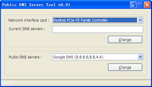 Public DNS Server Tool