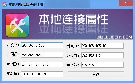 本地网络信息IP查询工具