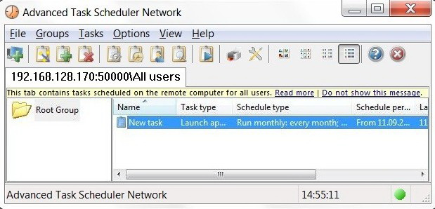 Advanced Task Scheduler Network