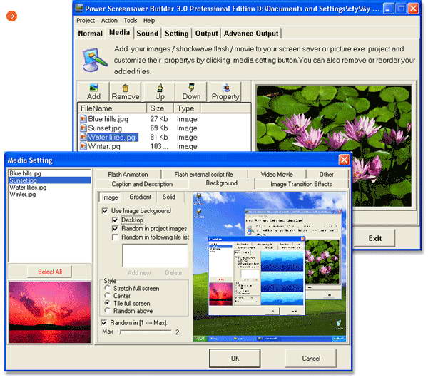 Power Screensaver Builder Professional