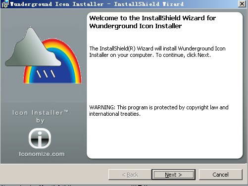 Wunderground Desktop Icon Installer