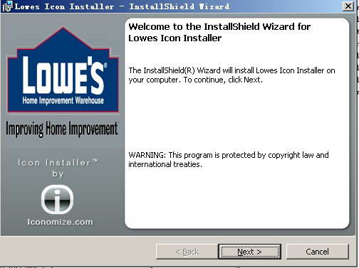 Lowes Desktop Icon Installer